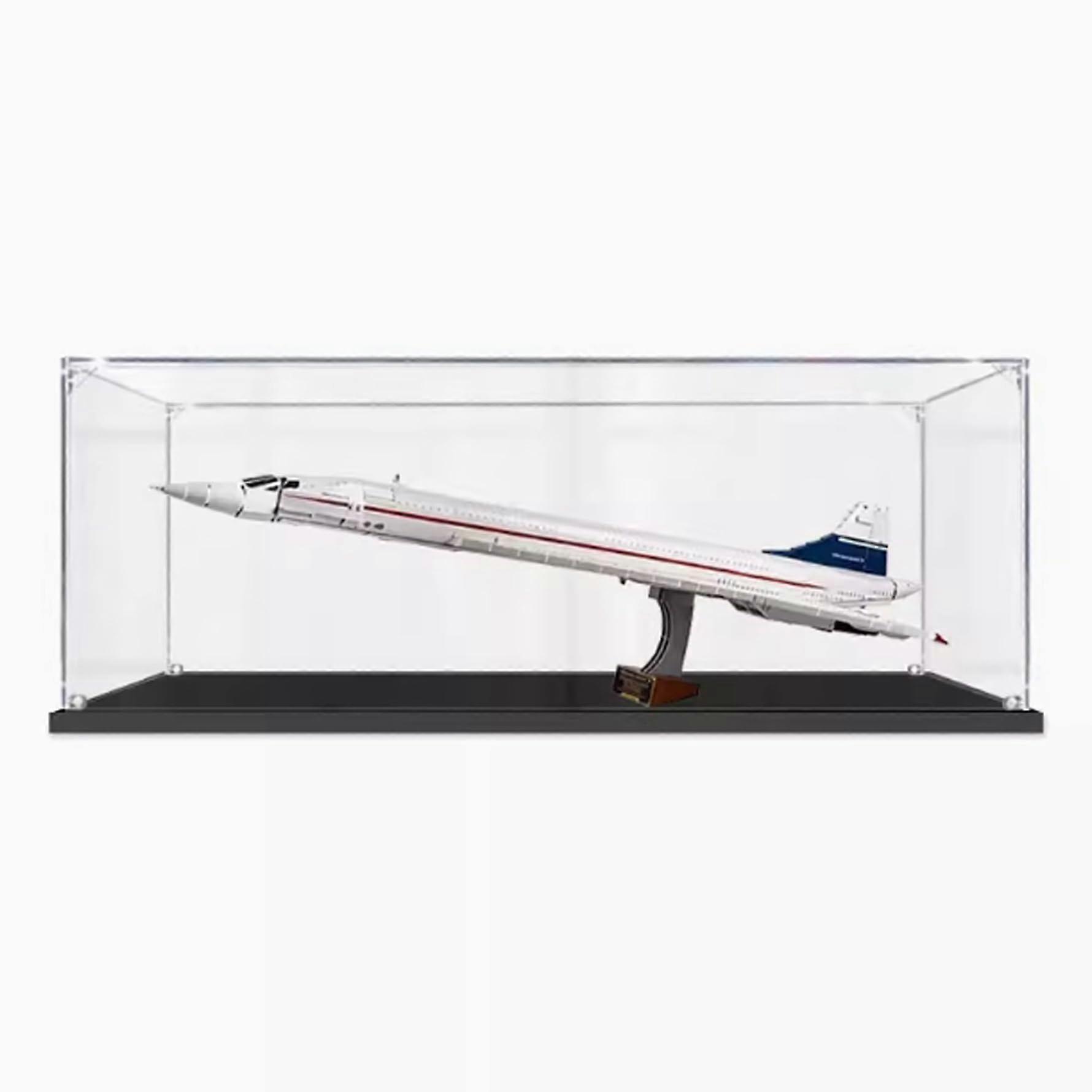 Concorde Display Case Acrylic for  10318 Model Dustproof Waterproof Clear Showcase