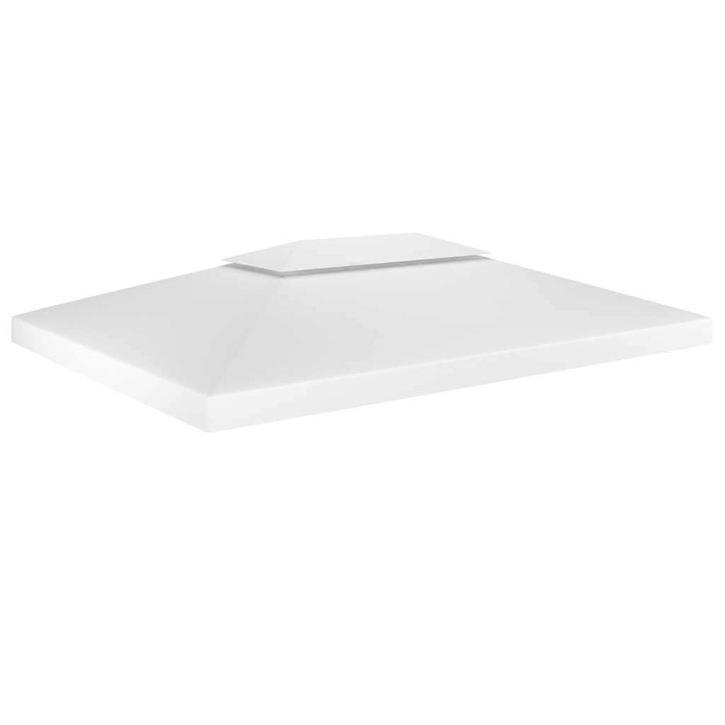 vidaXL Prieeldak 2-laags 310 g/m² 4x3 m wit