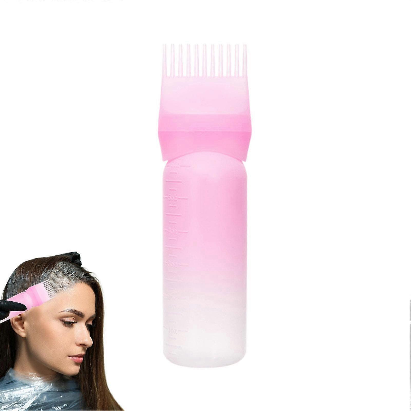 Hair Dye Applicator Bottle with Comb for Precise Root Touch Up, Reusable 6oz Easy Clean Design