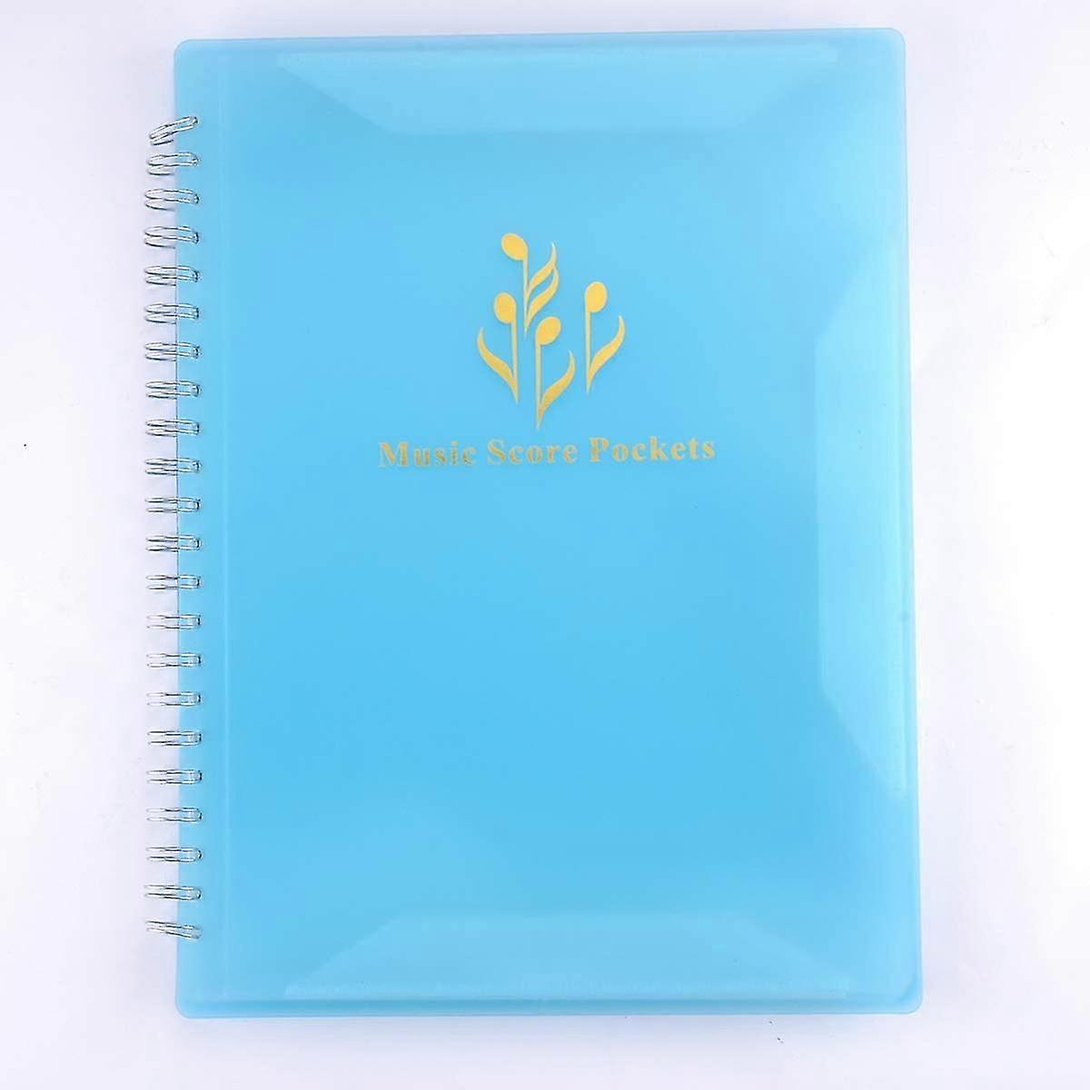 Music Sheet File Paper Storage Folder Spectrum Folder(Blue)