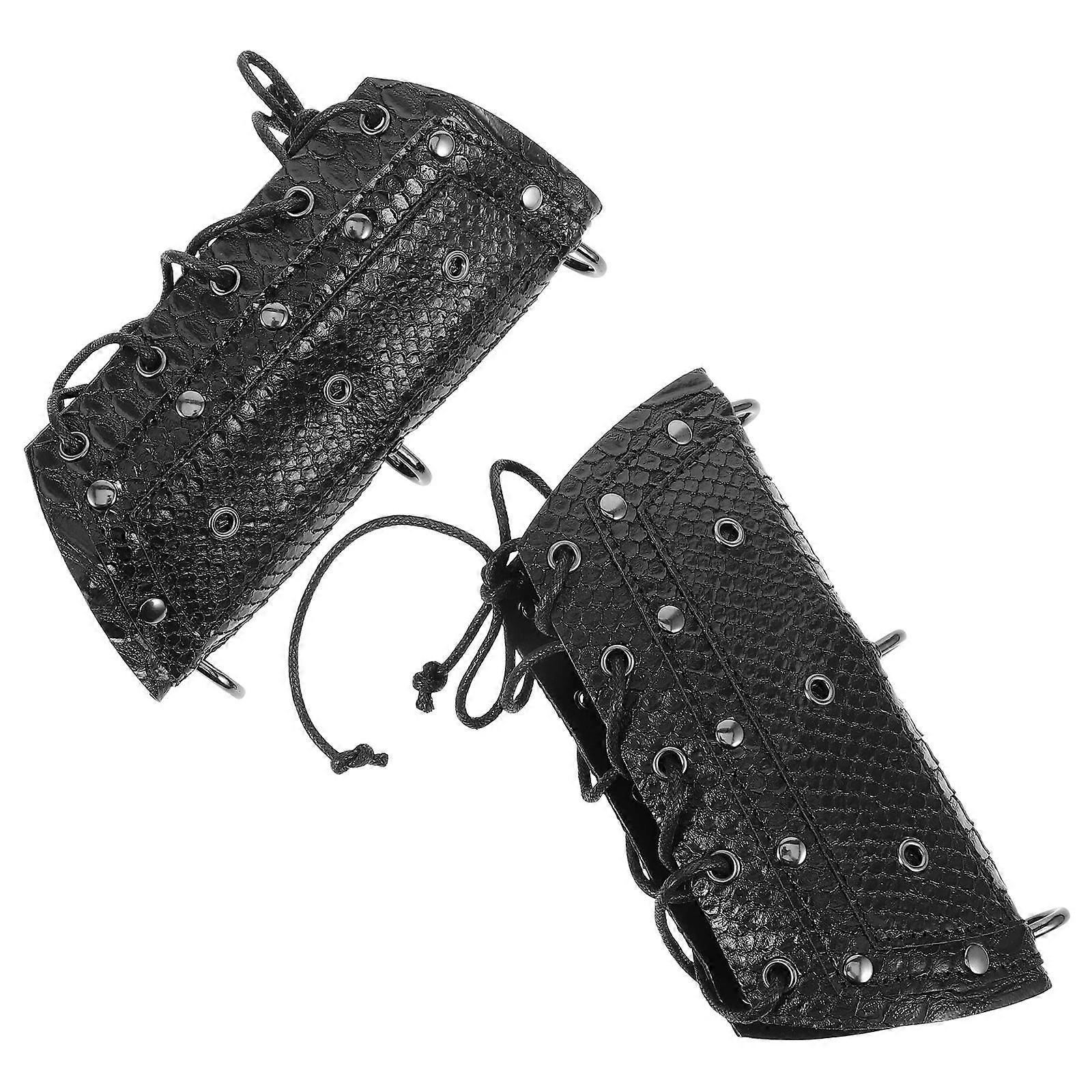 Punk Arm Sleeve Snakeskin Pattern Sleeves for Party Use 1Pair