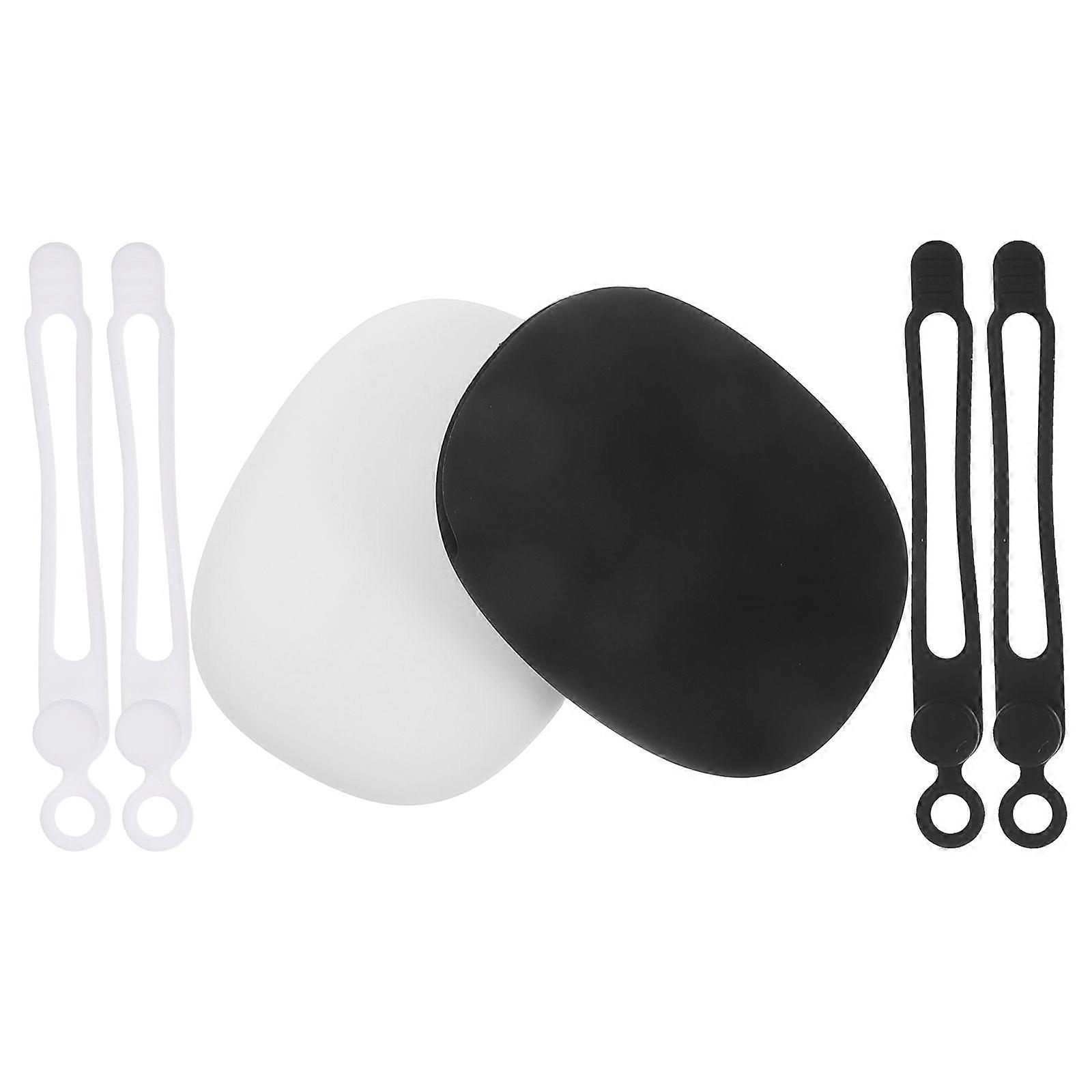 Silicone Earphone Organizer for Storage Use 2Sets Small Headphone Storage Bag with Cable Ties