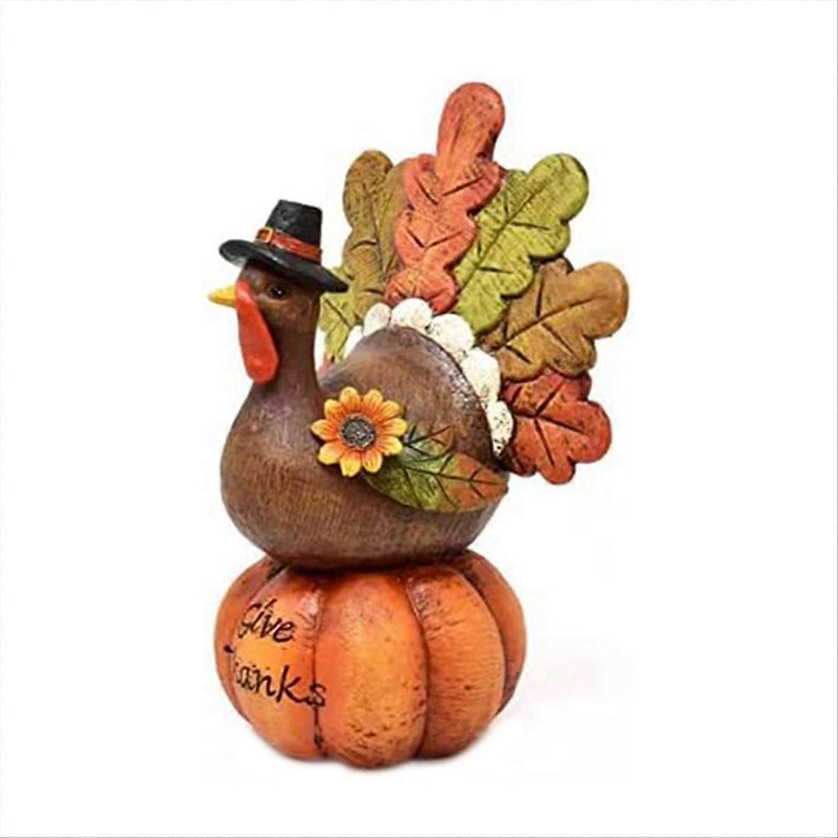 Thanksgiving Table Decor Fall Figurine Tabletop Deco for Home Kitchen
