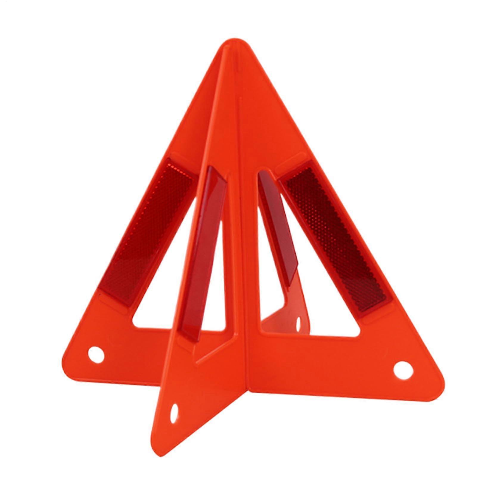Reflective Warning Triangle  Visibility Foldable Emergency Roadside Safety Sign with NonSlip Base