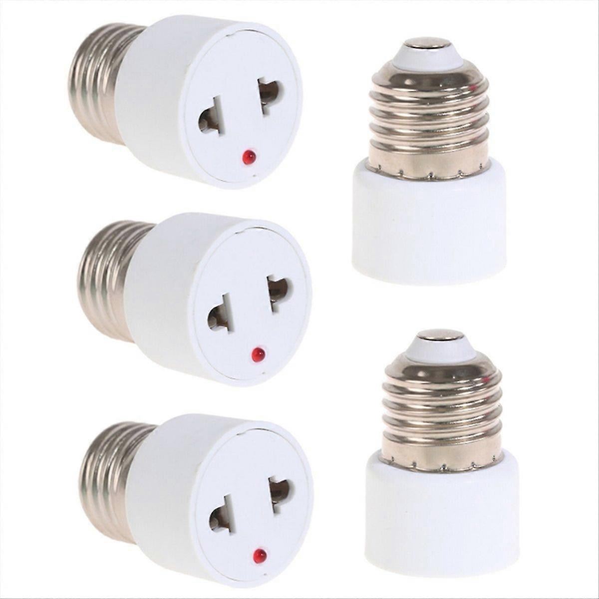 5PCS E27 to EU Plug Connector Accessories Bulb Holder