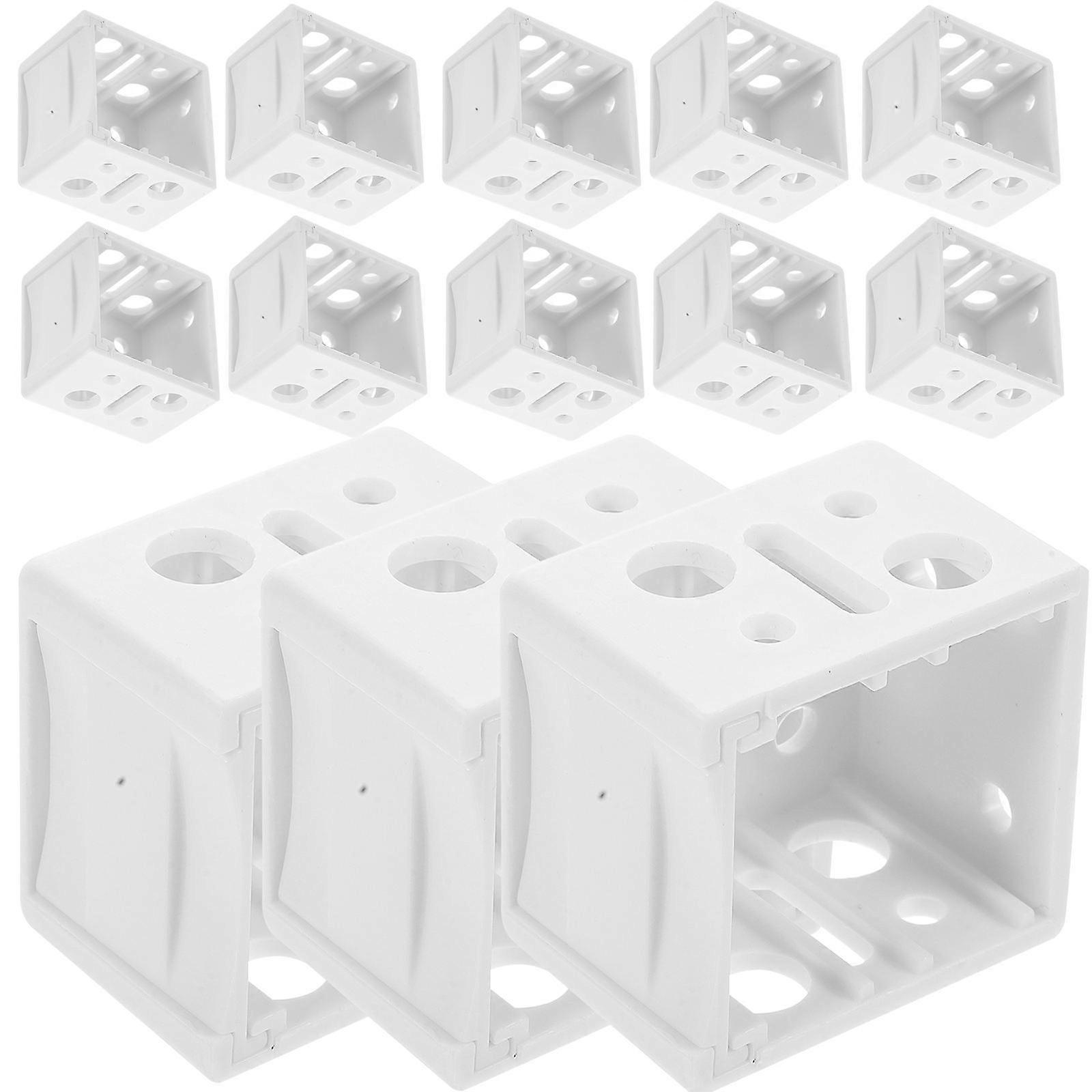 Blind Hold Down Brackets Blind Holder for Window 30Pcs White ABS Material