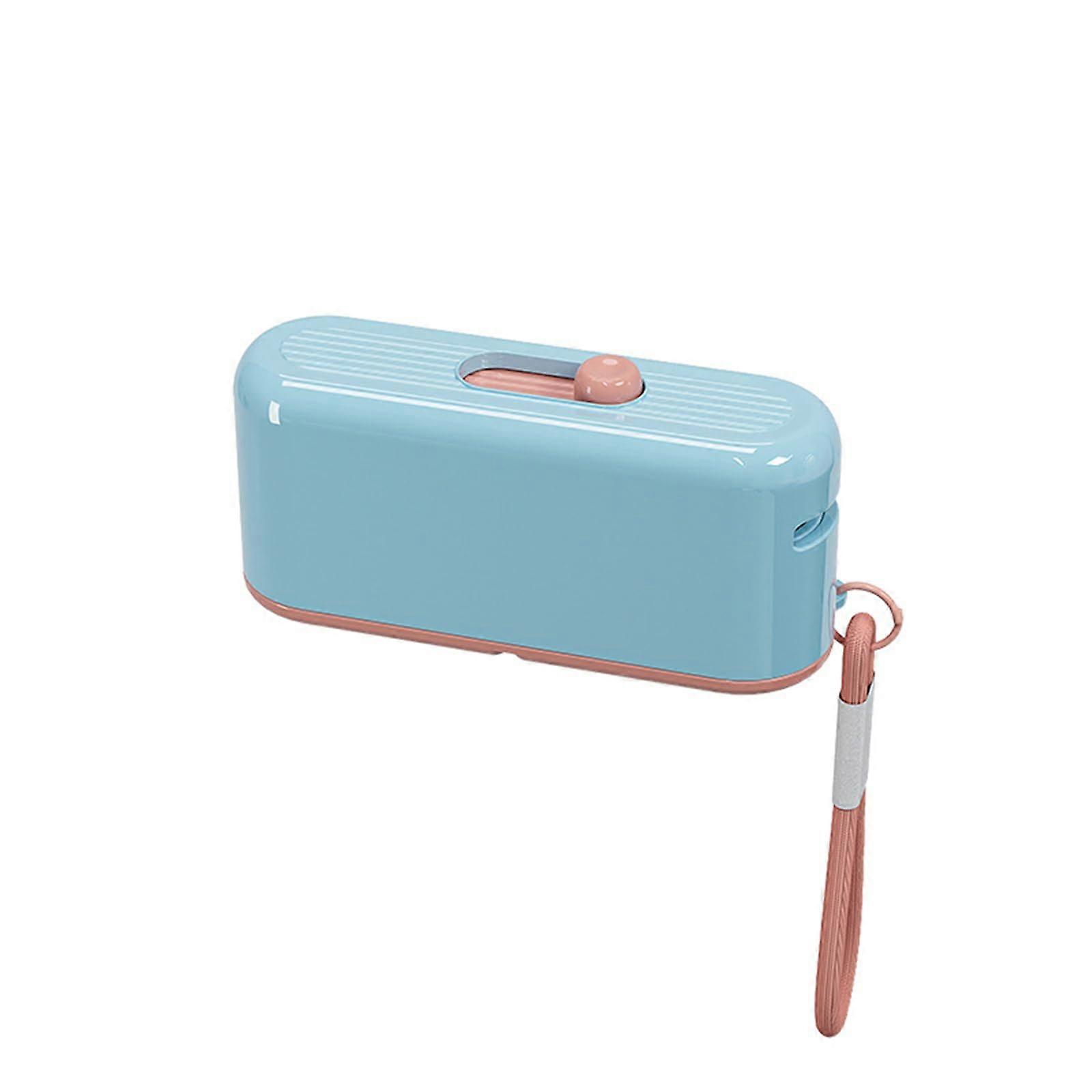 Blue Stackable Plastic Storage Box for Home and Office, Clear Organizer for Small to Medium Items