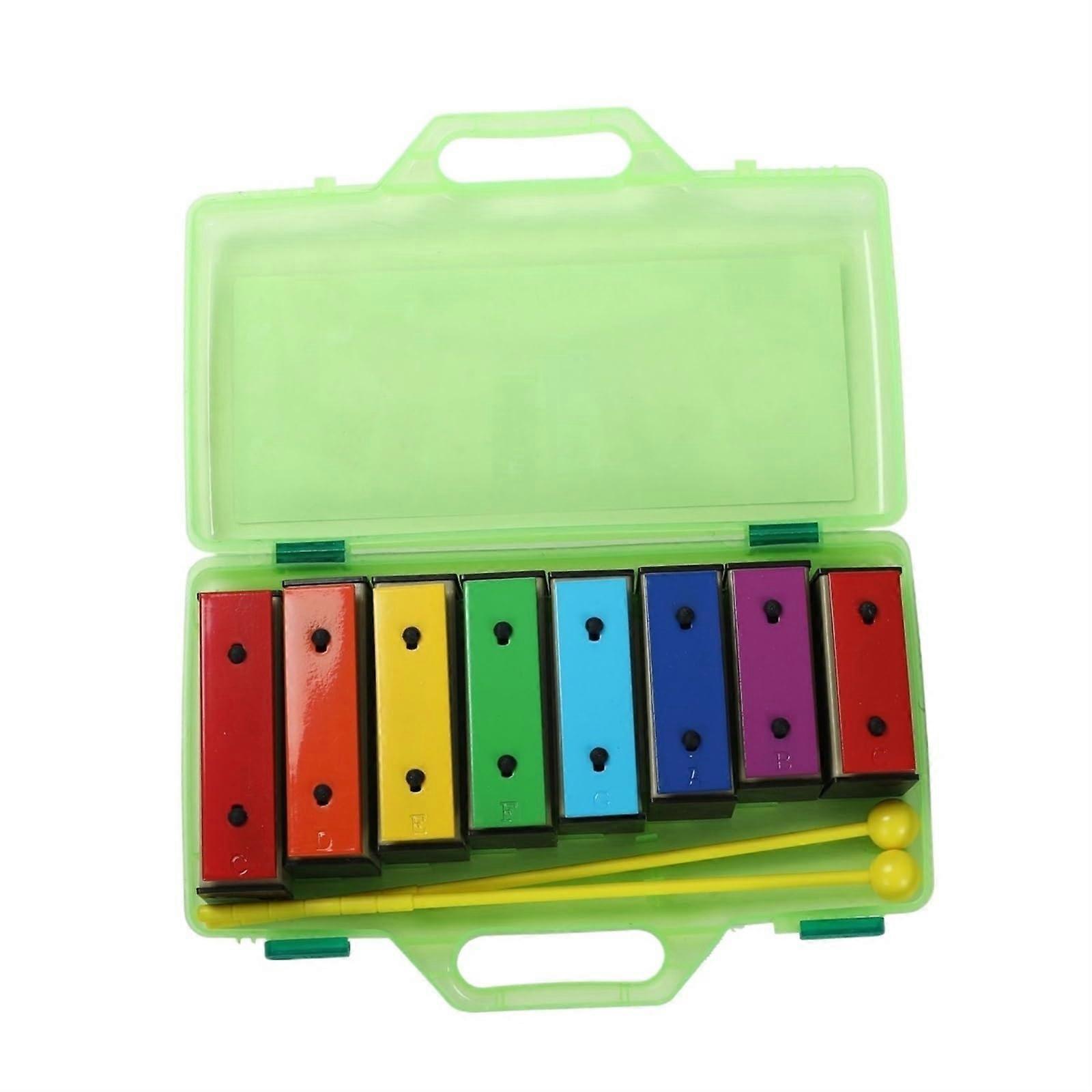Glockenspiel Xylophone 8 Note Percussion Instrument with Clear Tone for Beginner Learning