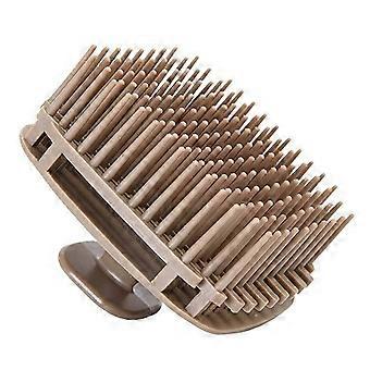 Portable scalp cleaner and hair massager, gently removes scalp dead skin, suitable for home and travel use, easy-to-hold design.