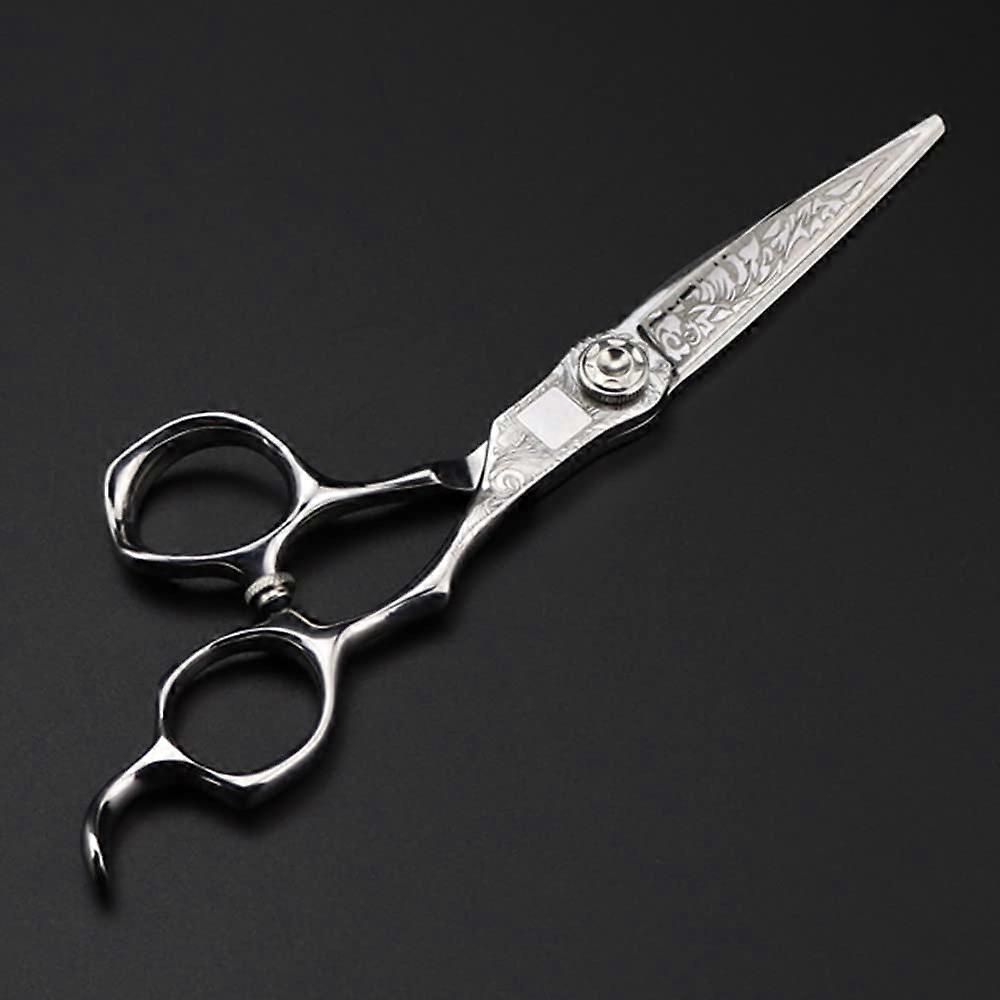 Tesoura de corte de cabelo profissional de 6,8 polegadas em aço japonês 440C com cabo ergonômico.