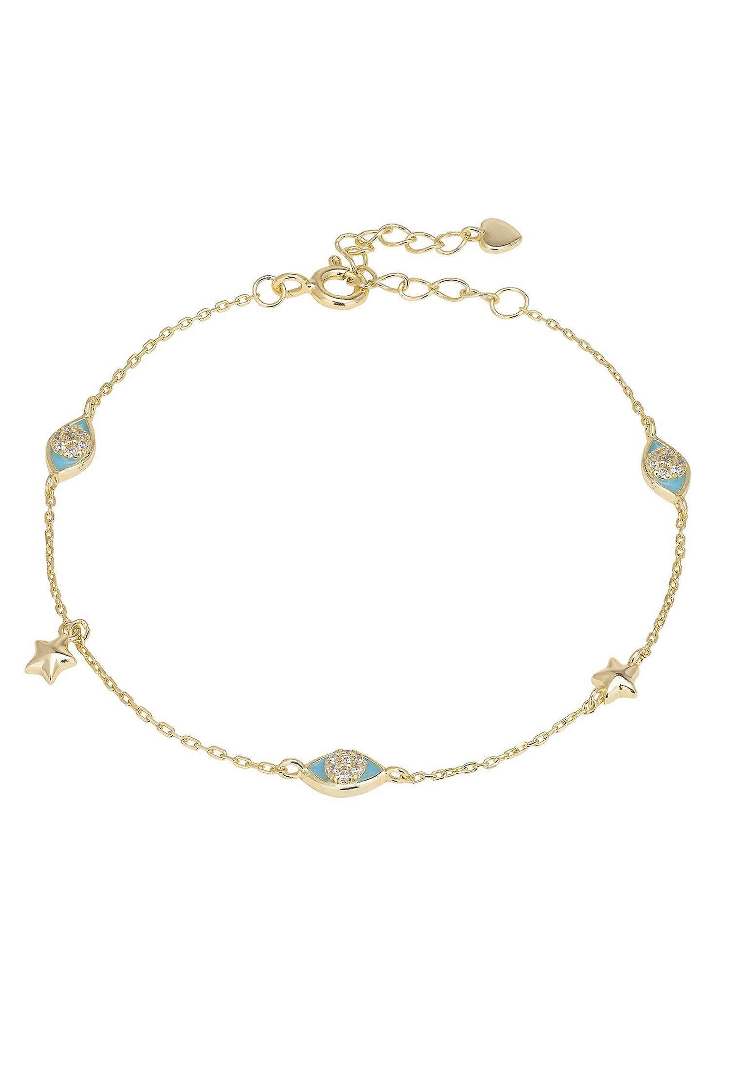 Charm Evil Eye And Star Bracelet Gold