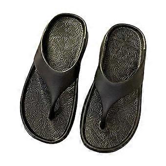LoyisVidion Myksåle Flip-Flops – Lazy Shoes Dame Ortopediske Flip-Flops Med Buestøtte Myk Thong Sand Minnesskum Innendørs Slides