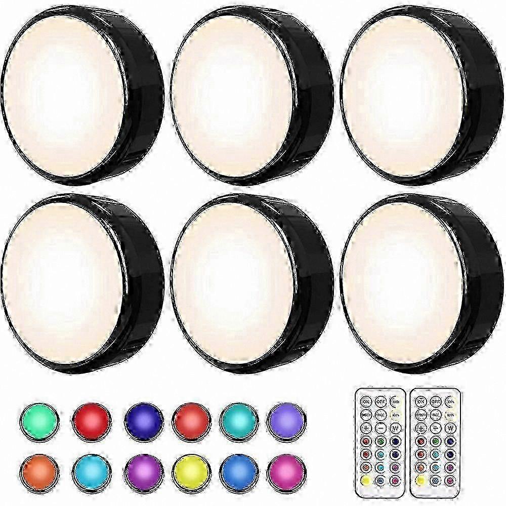 Dimmable LED Cabinet Lights, Multicolor Remote Control with Timer Function for Kitchen and Home Use