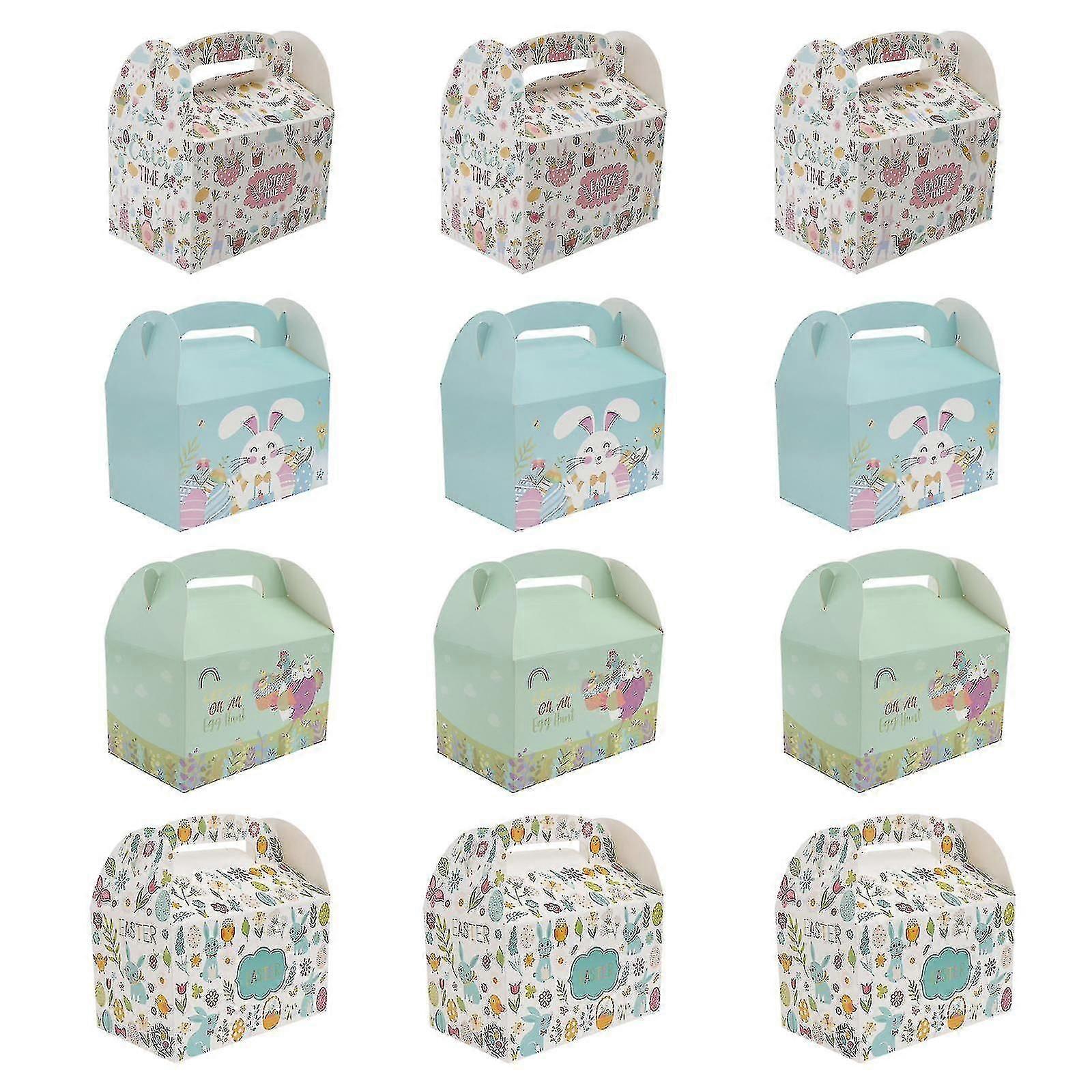 12pcs Creative Easter Gift Boxes, Egg Storage & Packing Set