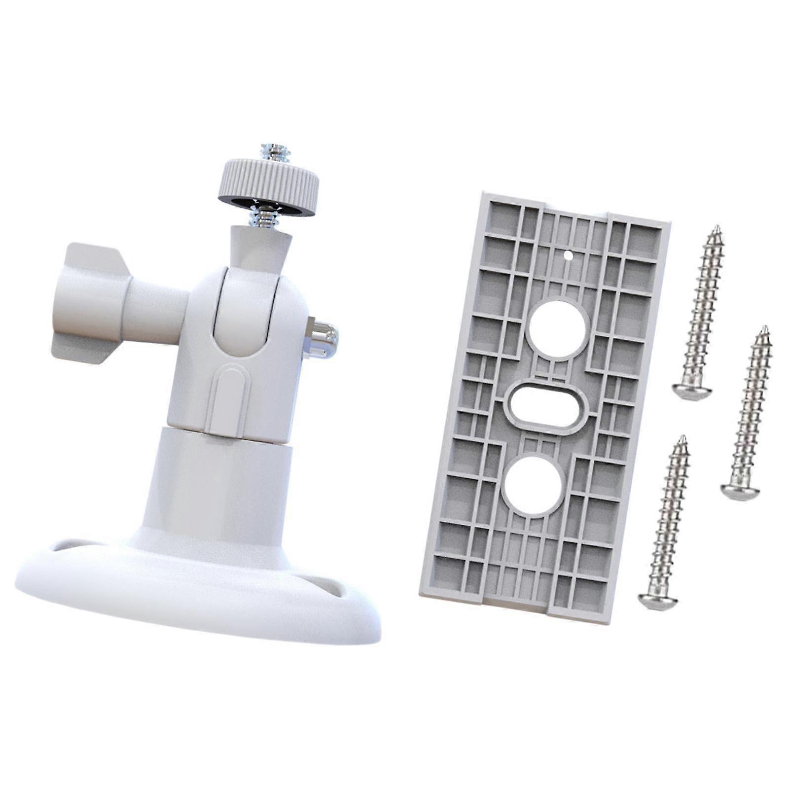 Weatherproof Security Camera Mount with Adjustable Angle Wall Bracket for Indoor Outdoor CCTV, White