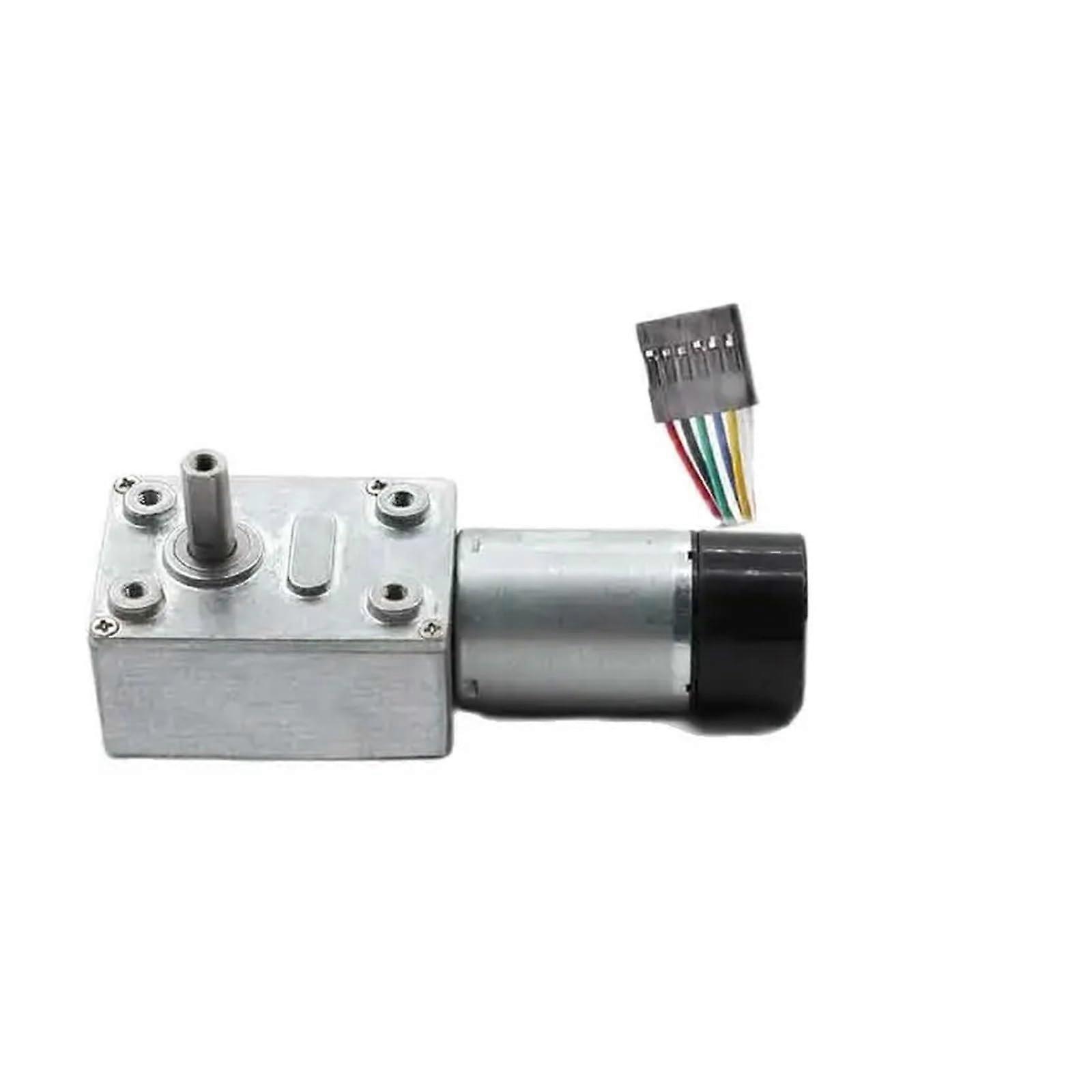 24V DC Worm Gear Motor with Encoder,  Torque Right Angle Design, 92R, Easy Installation
