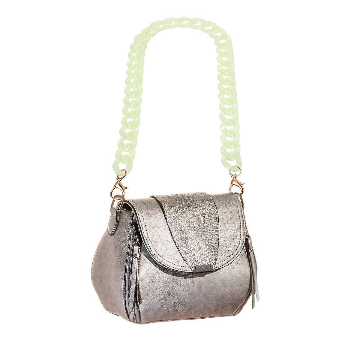 Versatile Fish Bone Chain Handbag Strap 1Pcs Green Resin Chic Replacement