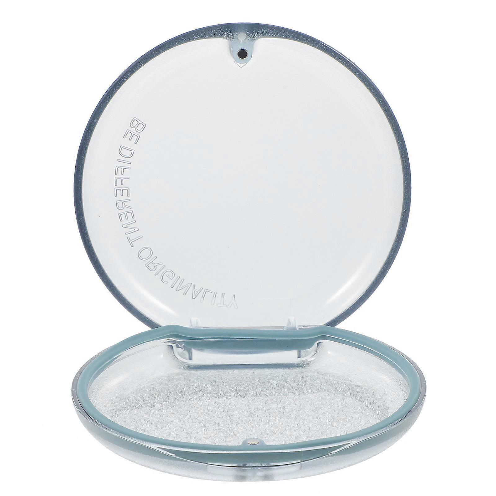 Portable Retainer Container for Storage Blue Durable Denture Case
