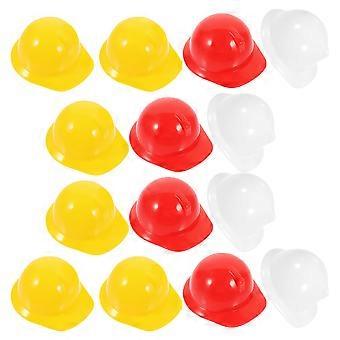 Miniaturas de capacete de segurança para decoração, 30 unidades em cores sortidas, de plástico.