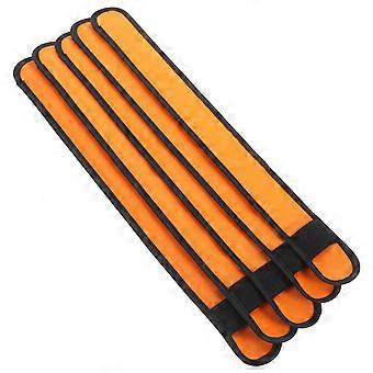 Running LED Slap Wristbands for Fitness Featuring 5Pcs Orange Walking Straps