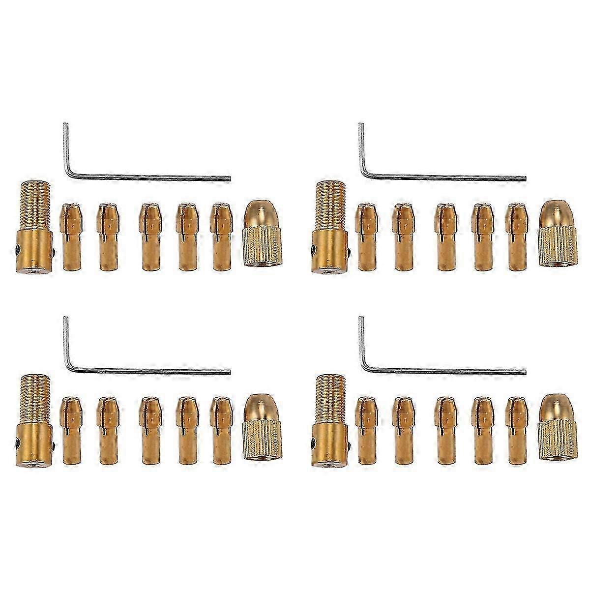 8Pcs 0.5-3mm Small Electric Drill Bit Collet Mini Chuck Tool Kit
