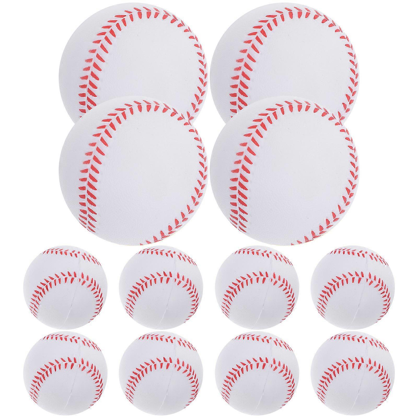 PU Baseballs Soft Baseballs for Practice 12Pcs Flexible Training Balls