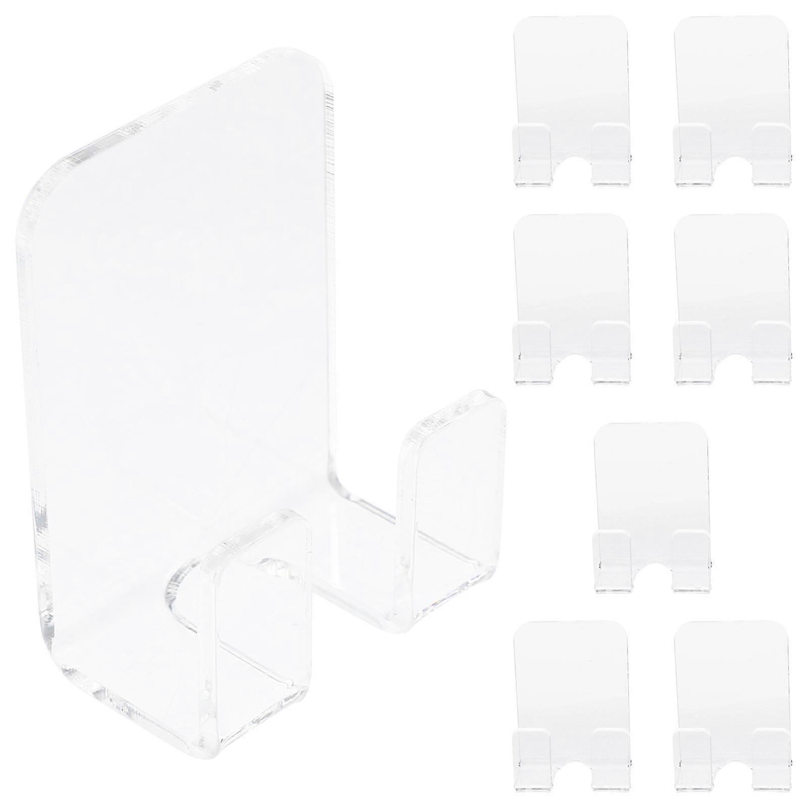 Transparent Acrylic Multi-Functional Hook for Holding 8Pcs