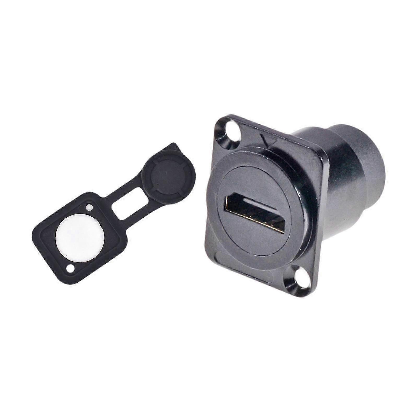 Panel Mount Coupler HD Display Coupler Module Portable Extension Dust Cover