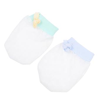 2 Pares de Luvas Infantis Formiga-Scratch Sem Arranhões Baby Mittens Recém-nascido Gelo Luvas de Seda