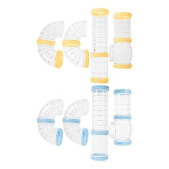 2 ensembles de Cage de Hamster Tube Externe Connexion DIY Piste Rat Accessoire de Cage de Hamster