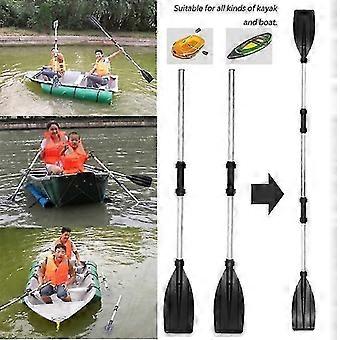 1 Pair Aluminum Alloy Detachable Afloat Kayak Paddles Inflatable Boat Drifting Oar