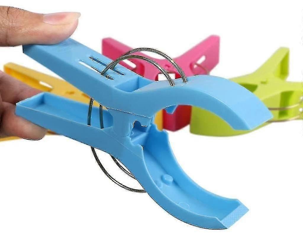 2 Sets Large Plastic Beach Towel Clips