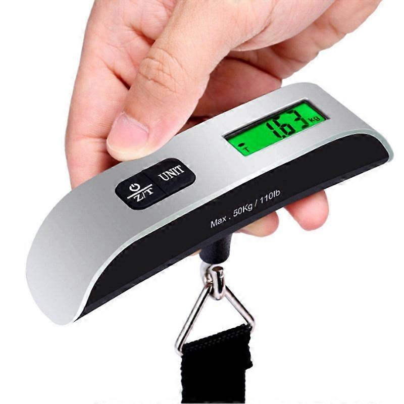 Electronic Balance Digital Luggage Hanging Scale with Backlit LCD Display Tare Function
