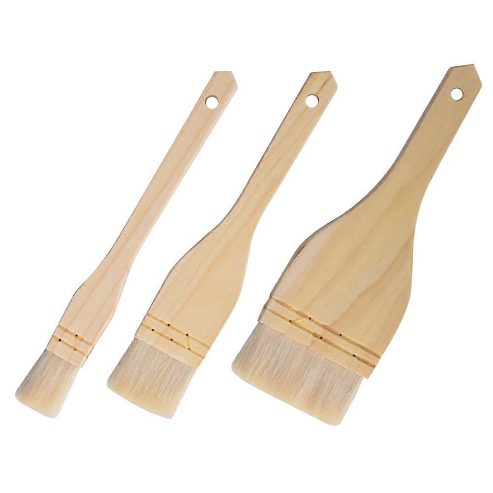 Multi-Use Woolen Brush for Baking Oil 3Pcs Bbq Kitchen Set
