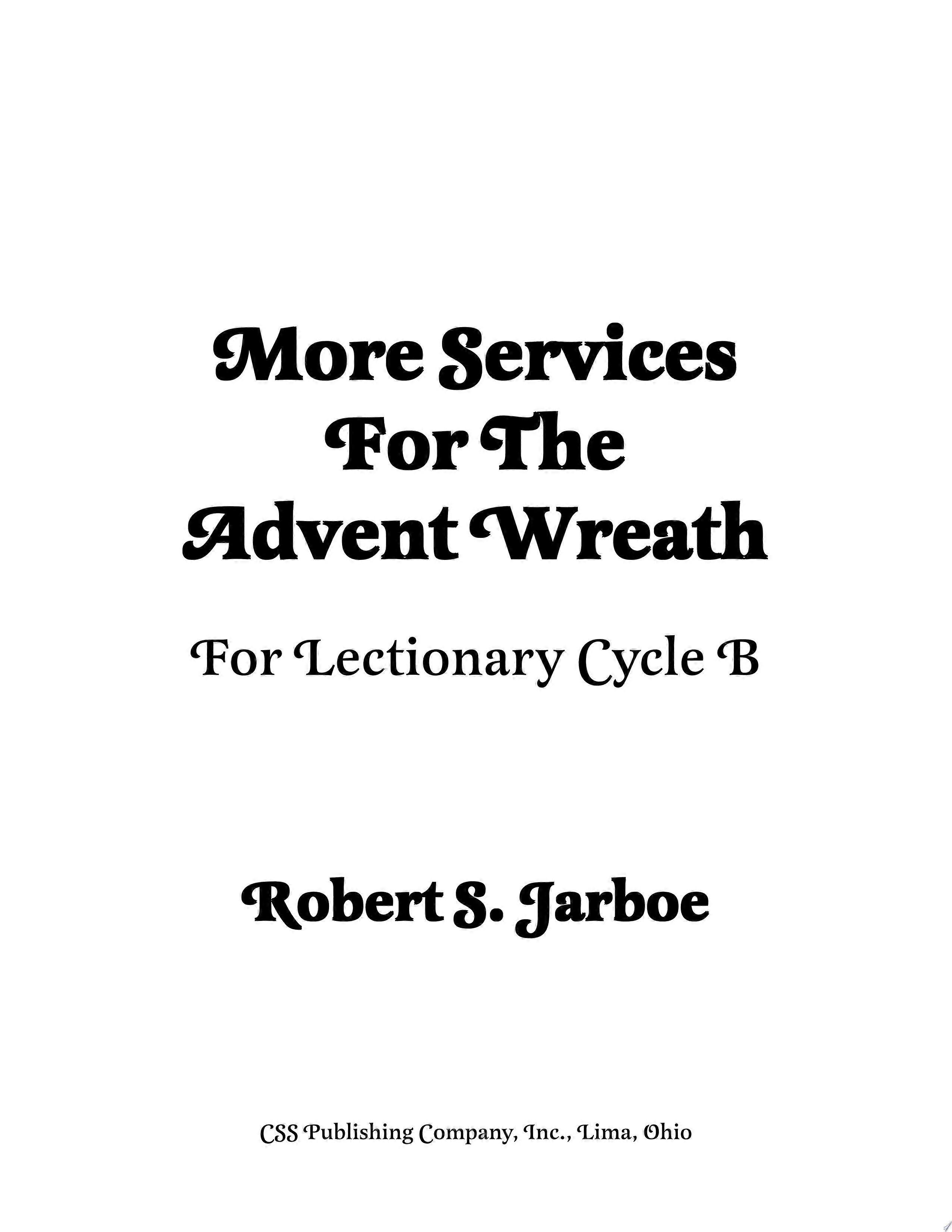 More services for the advent wreath