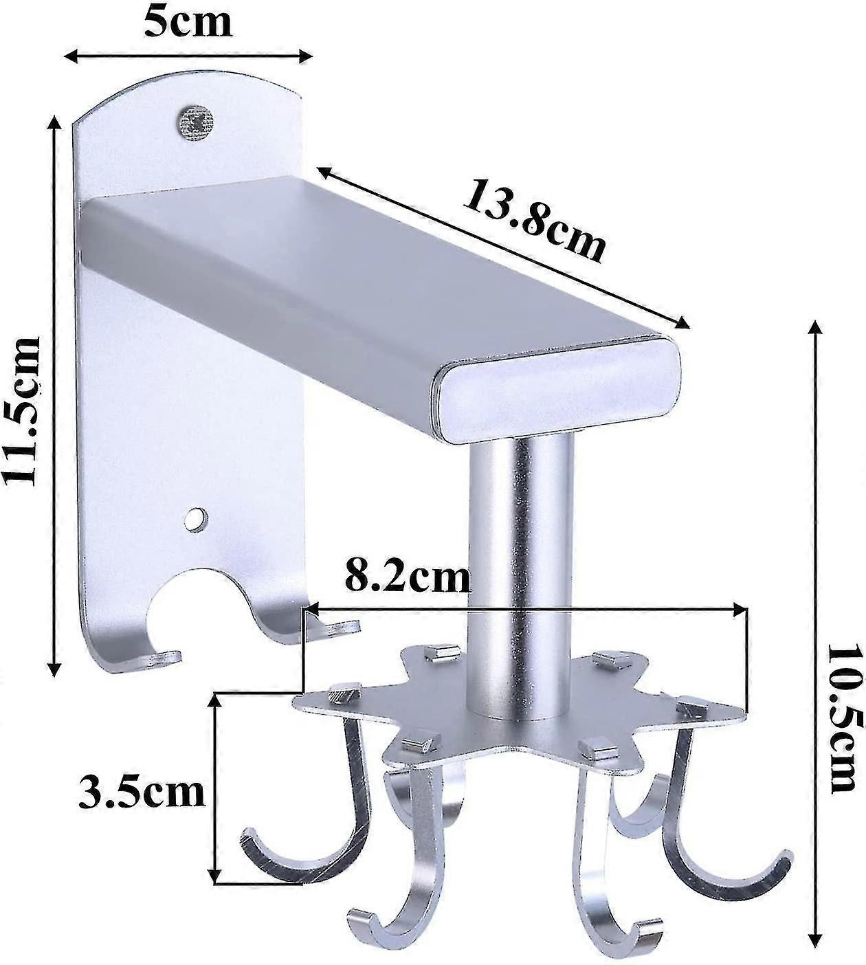 Kitchen hanger, rotating, without drilling (6 hooks) [MI]