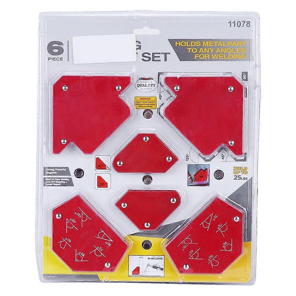 6pcs Magnetic Welding Holder Fixed Angle Soldering Positioner Welding Tool without Switch