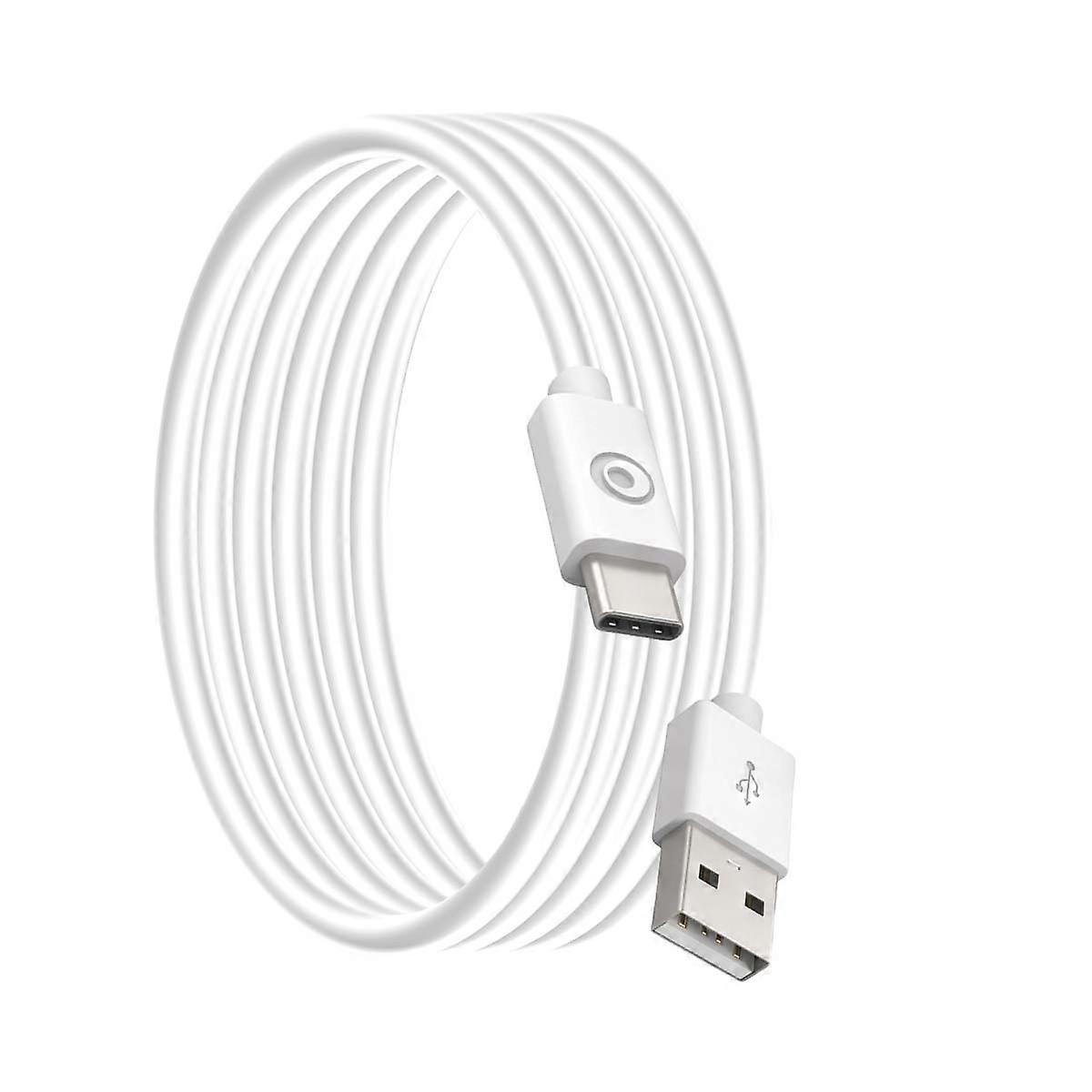 USB A/USB C cable 1.2m - 3A, White