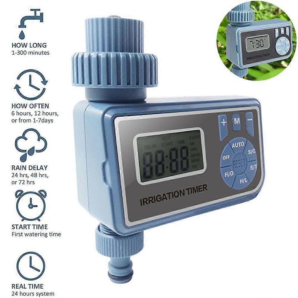 Sprinkler Timer Digital Water Timer Programmable Single Outlet Auto&Manual Mode Hose Timer