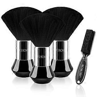 4Pcs Barber Neck Duster, Professional Accessories, Cleaning Supplies, Nylon Brush for Hair Cutting & Styling