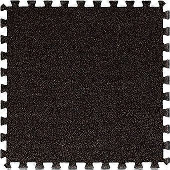 Plush Foam Floor Mat Set with Interlocking Tiles, Soft Cushioning for Exercise and Play, 6 Pcs