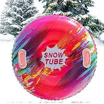 Snow Tube with AntiTipping Reinforcement, NonSlip Inflatable Sled for Kids Winter Sports Red