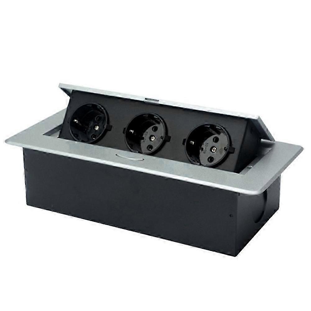 Wall Switch with, Aluminum Panel, Concealed Installation for and Kitchen EU Plug