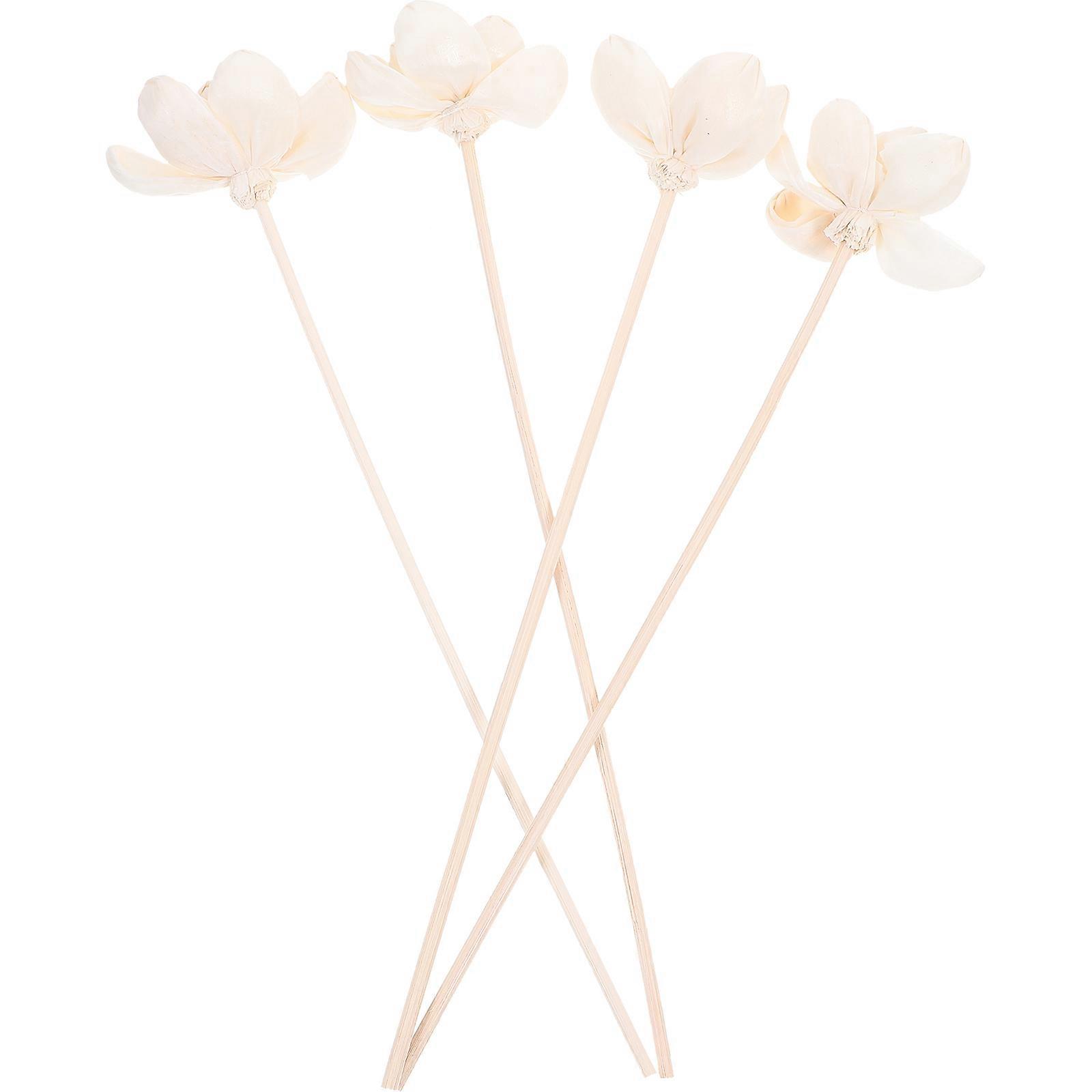 4pcs Artificial Simulation Flower DIY Decoration Aromatherapy Flower Diffusers Fragrance Diffusers