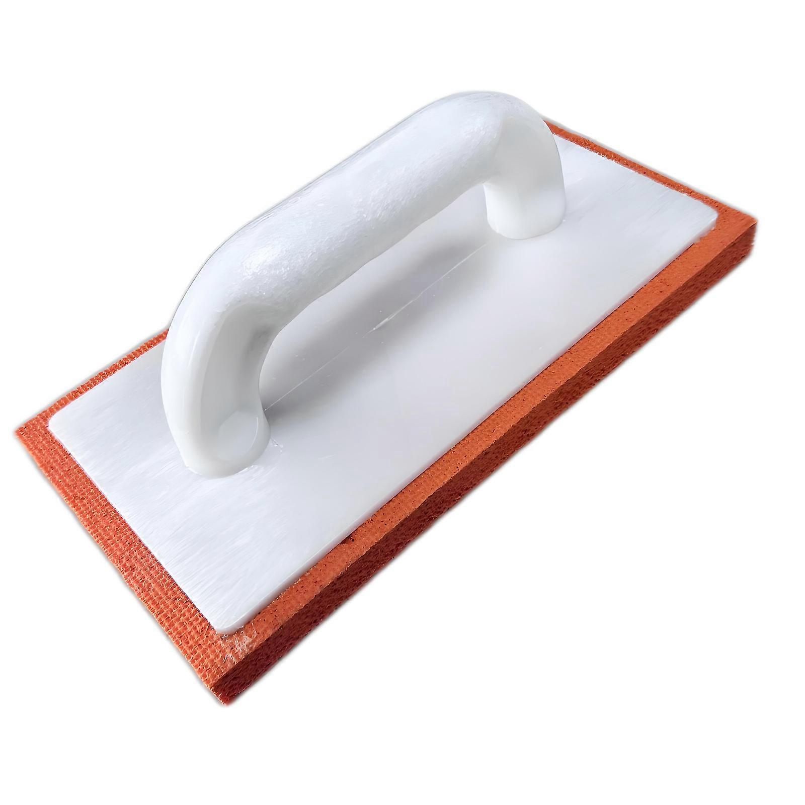 Mortar Smoothing Rubber Float with Flat Rectangular Base and Raised Handle for Tile Grouting, Joint Pressing and Wall Finishing Work Multicolor