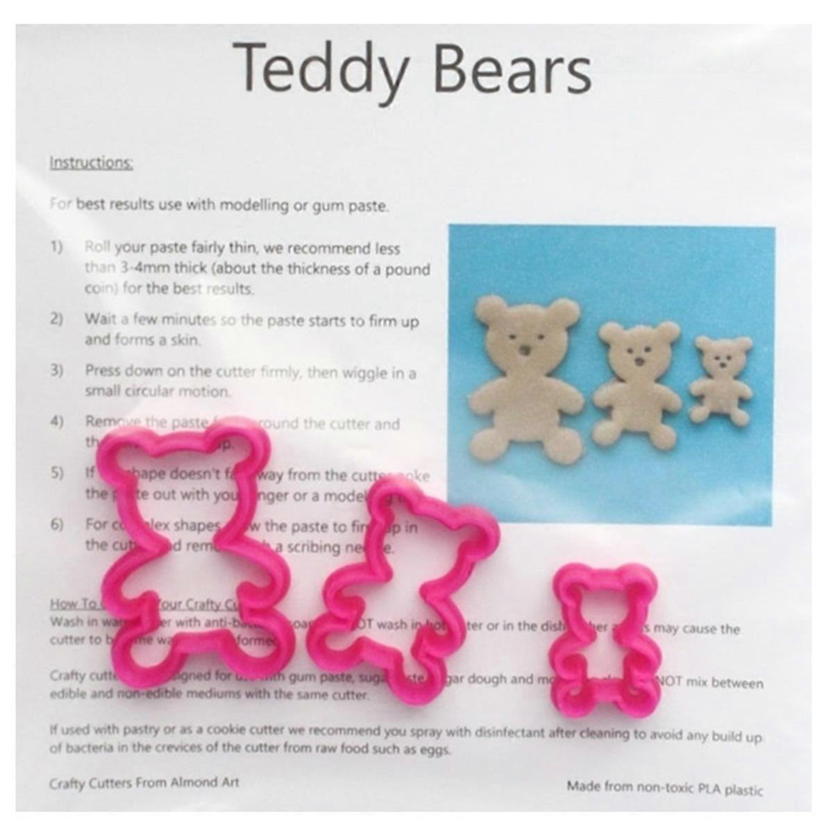 Cutter Set: 3 x Teddy Bears
