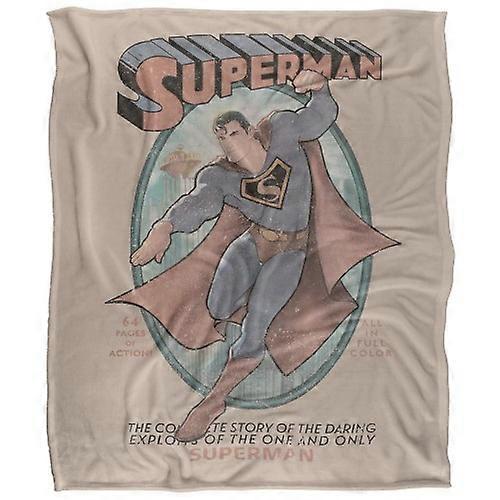 Superman The Daring Exploits Soft Touch Blanket