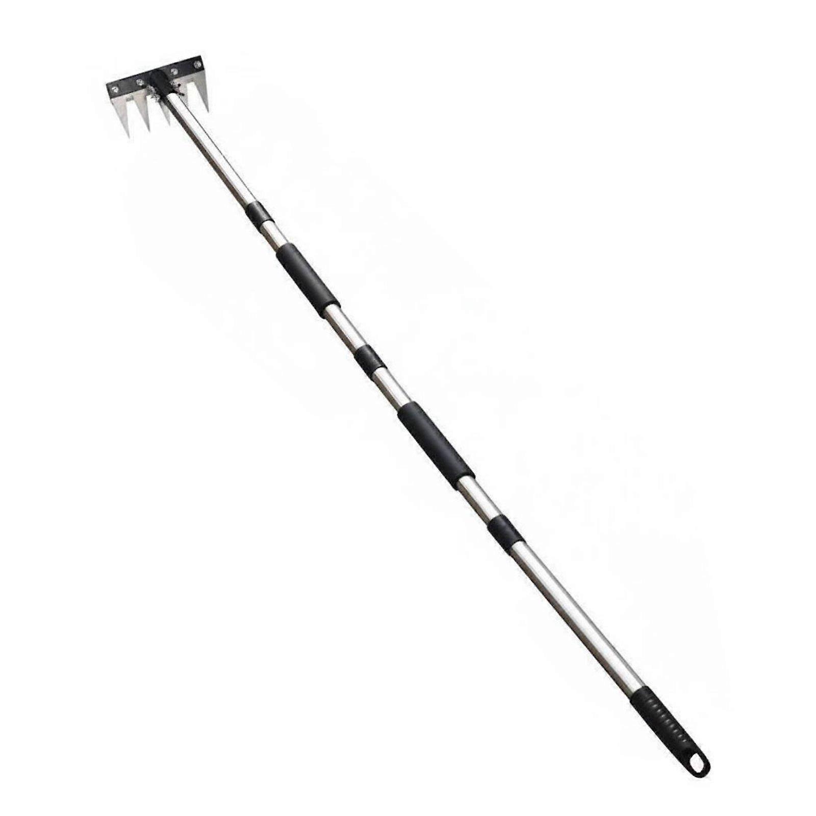Detachable Weeding Rake Rust-Resistant Sectional Handle Garden Rake Rustproof 4