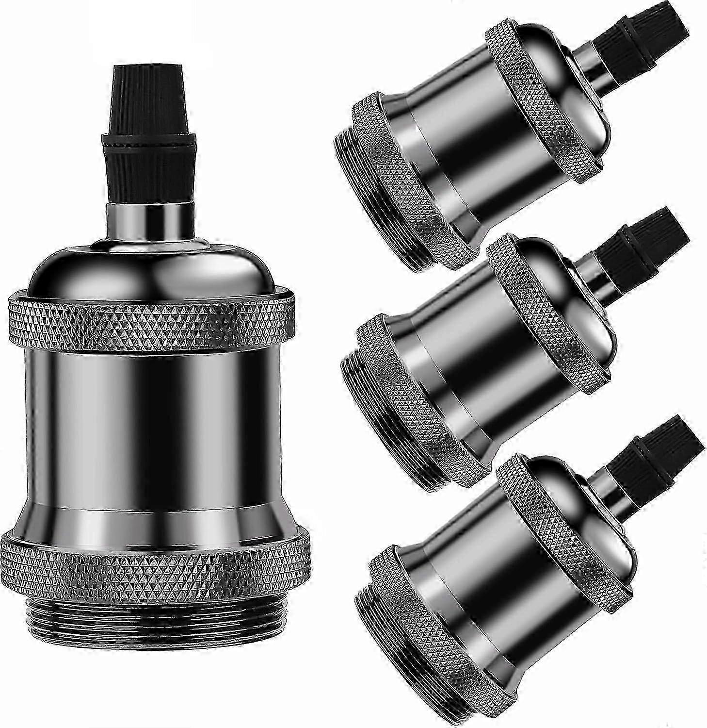 Vintage E27 Light Socket - 4Pcs Retro Ceramic Bulb Holders 26-27