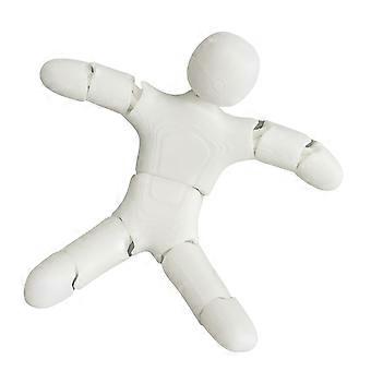 3D-geprinte Meccha Robot Shapeshifter Actiefiguur, beweegbare minifiguur met plastic lichaam, gearticuleerd bureau-display speelgoed voor op een plank, hand